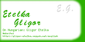etelka gligor business card